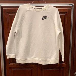 Nike white sweatshirt